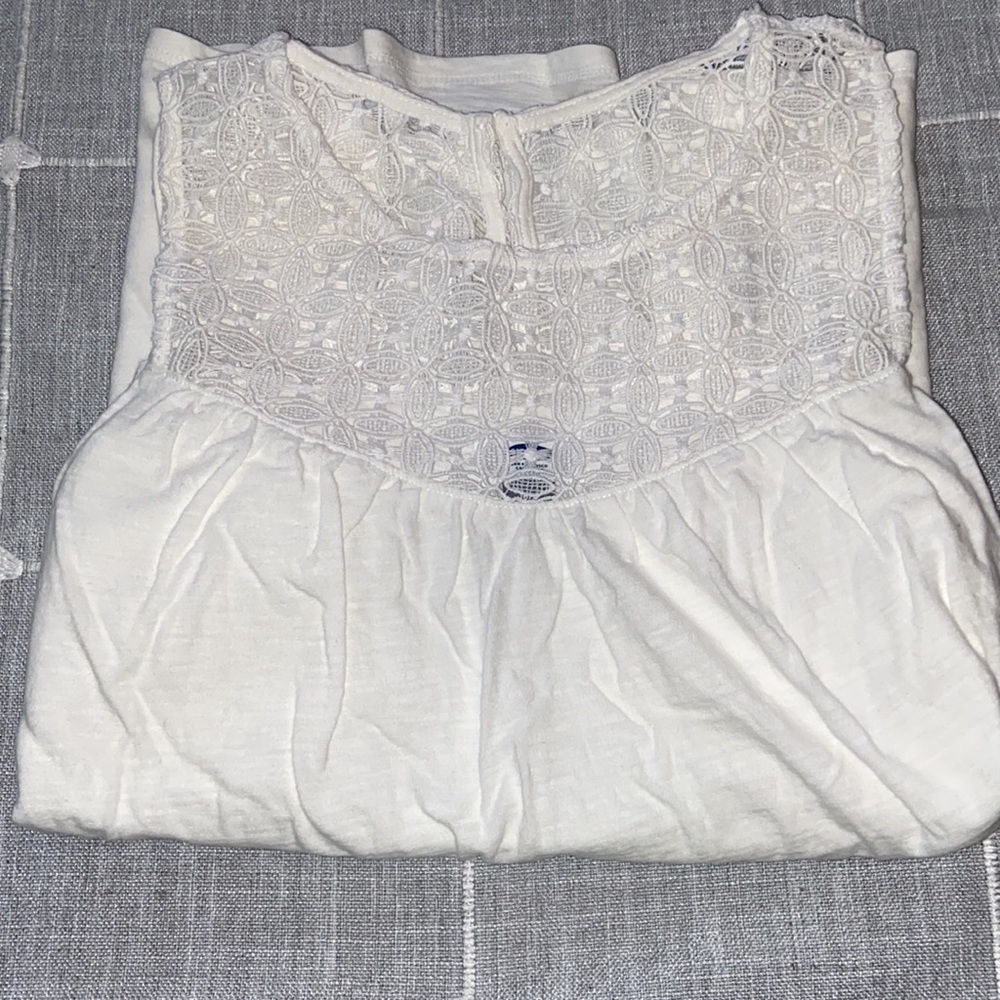 White cutout shirt